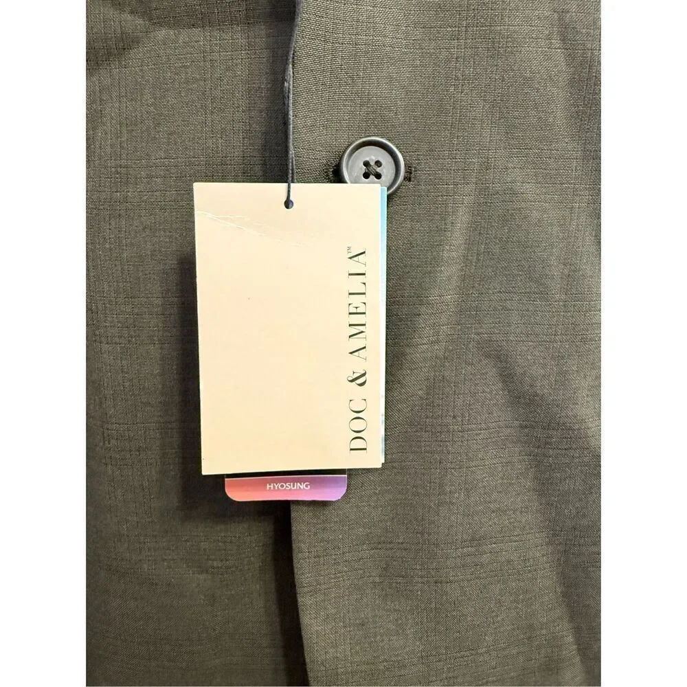 NWT Doc & Amelia Aerocool Blazer Sports Coat Sz. 40 Recycled Sustainable Brown T